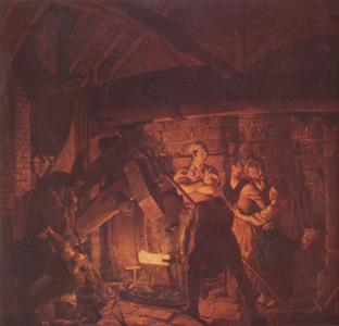 WRIGHT, Joseph The Forge (nn03) oil painting picture